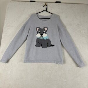 Cozy Dog Sweater and Pants Set Women's Lounge Wear Size M Cozy Comfy Schnauzer